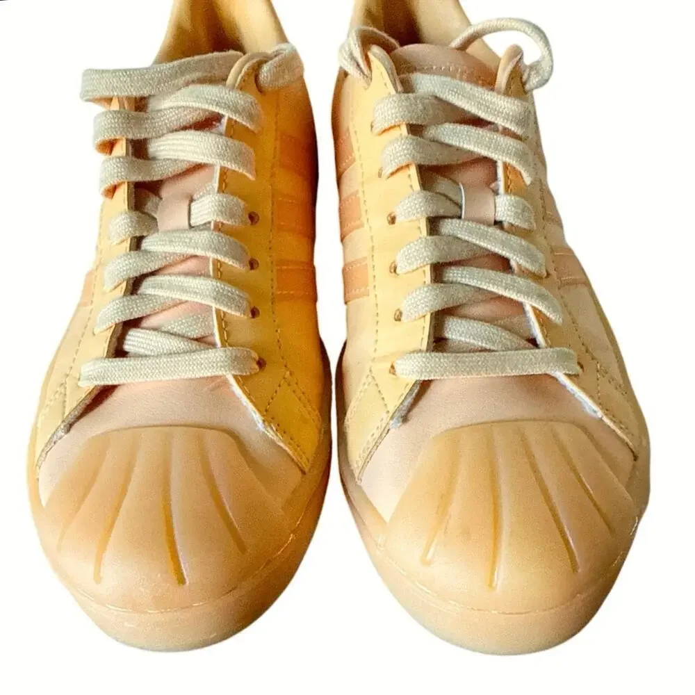 Adidas Streetcheck Sneaker - Women's Size 7 Orange Leather  Casual EUC